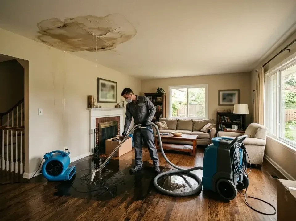 attic-pipe-burst-ceiling-drip-008 — frequently asked questions, Water Damage Restoration & Carpet Care in Bartonville, IL
